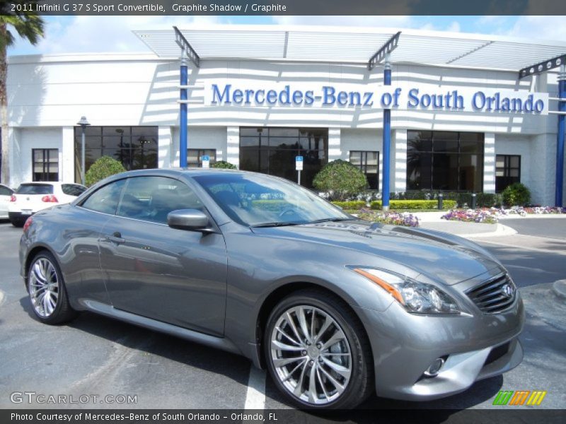 Graphite Shadow / Graphite 2011 Infiniti G 37 S Sport Convertible