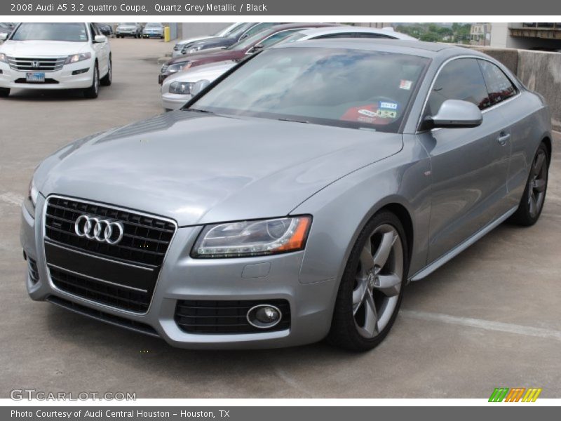 Quartz Grey Metallic / Black 2008 Audi A5 3.2 quattro Coupe