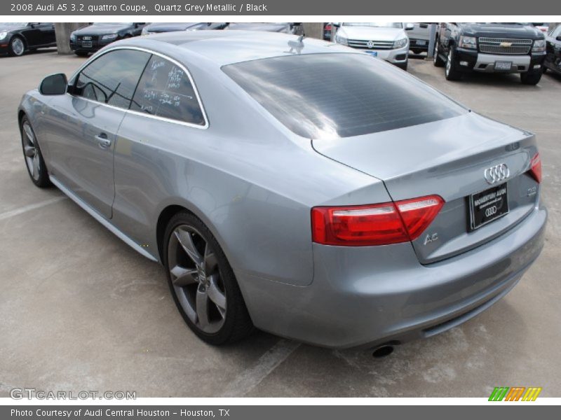 Quartz Grey Metallic / Black 2008 Audi A5 3.2 quattro Coupe