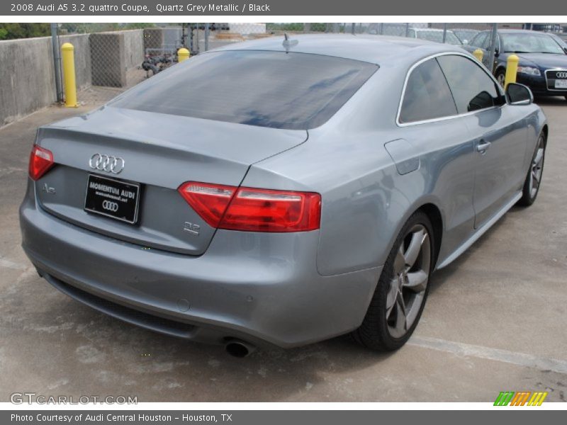 Quartz Grey Metallic / Black 2008 Audi A5 3.2 quattro Coupe