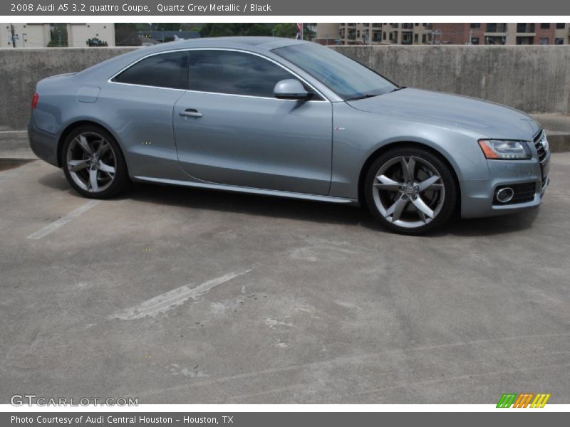 Quartz Grey Metallic / Black 2008 Audi A5 3.2 quattro Coupe