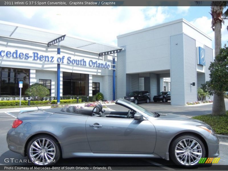 Graphite Shadow / Graphite 2011 Infiniti G 37 S Sport Convertible