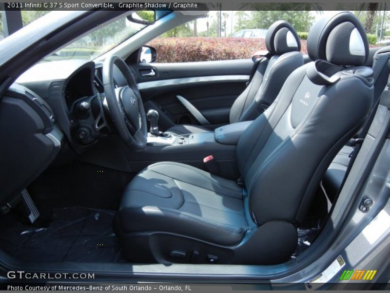  2011 G 37 S Sport Convertible Graphite Interior