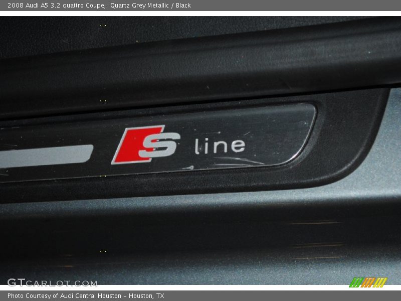 Quartz Grey Metallic / Black 2008 Audi A5 3.2 quattro Coupe