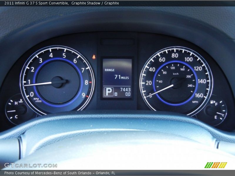  2011 G 37 S Sport Convertible 37 S Sport Convertible Gauges