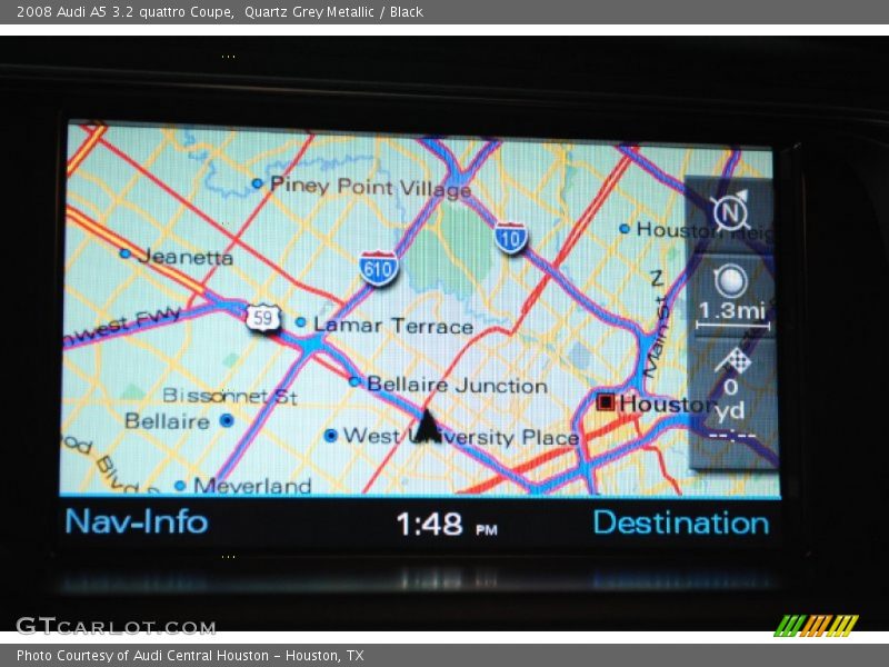 Quartz Grey Metallic / Black 2008 Audi A5 3.2 quattro Coupe