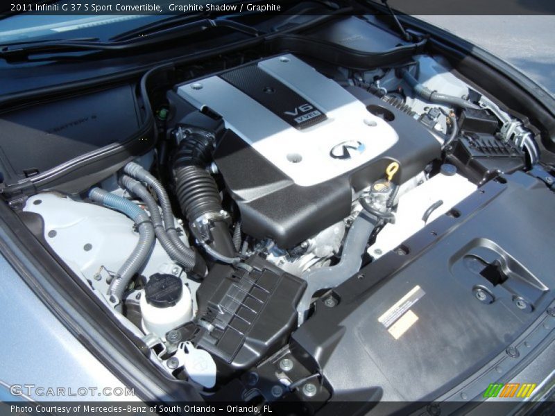  2011 G 37 S Sport Convertible Engine - 3.7 Liter DOHC 24-Valve CVTCS V6