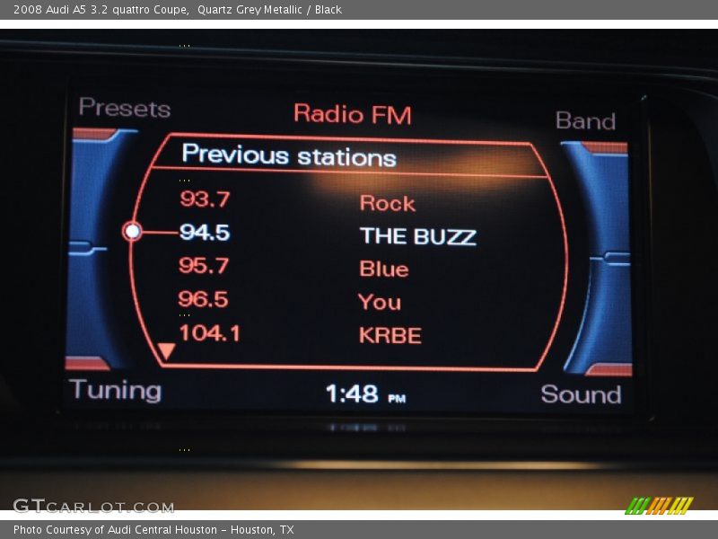 Quartz Grey Metallic / Black 2008 Audi A5 3.2 quattro Coupe