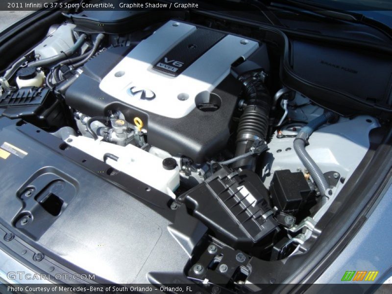  2011 G 37 S Sport Convertible Engine - 3.7 Liter DOHC 24-Valve CVTCS V6