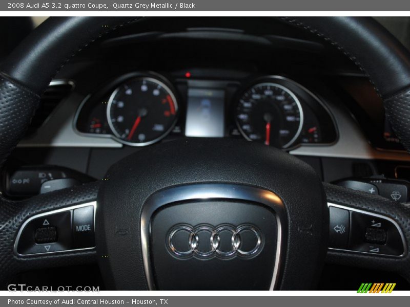 Quartz Grey Metallic / Black 2008 Audi A5 3.2 quattro Coupe