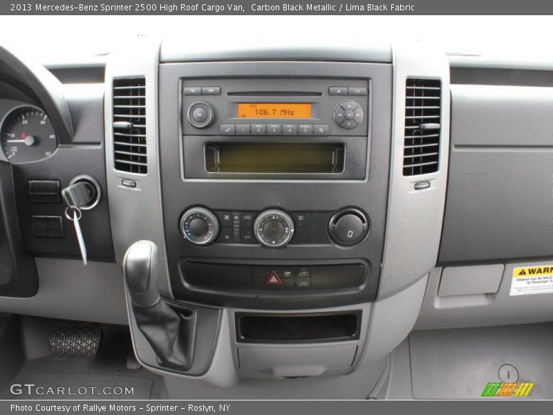 Controls of 2013 Sprinter 2500 High Roof Cargo Van