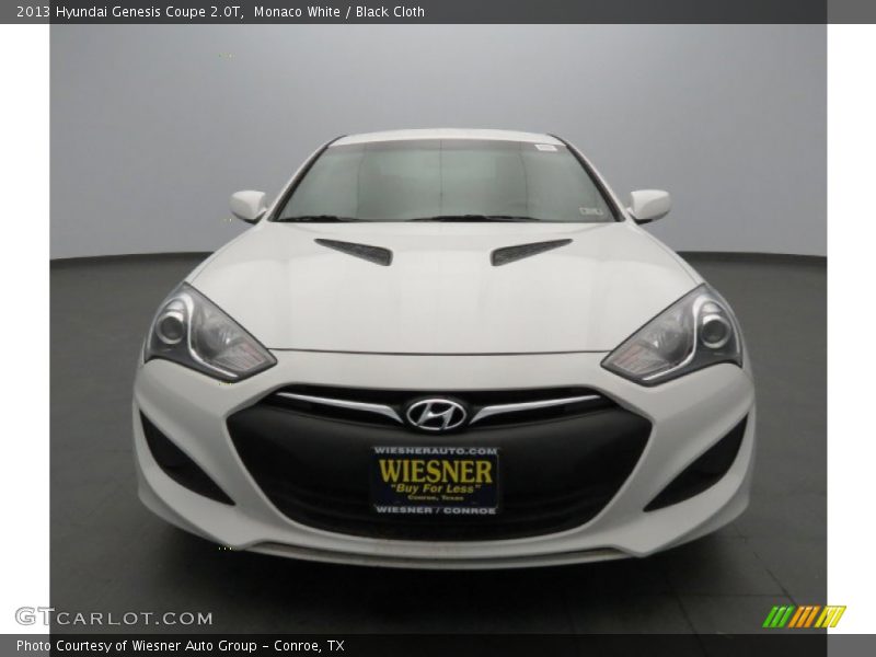 Monaco White / Black Cloth 2013 Hyundai Genesis Coupe 2.0T