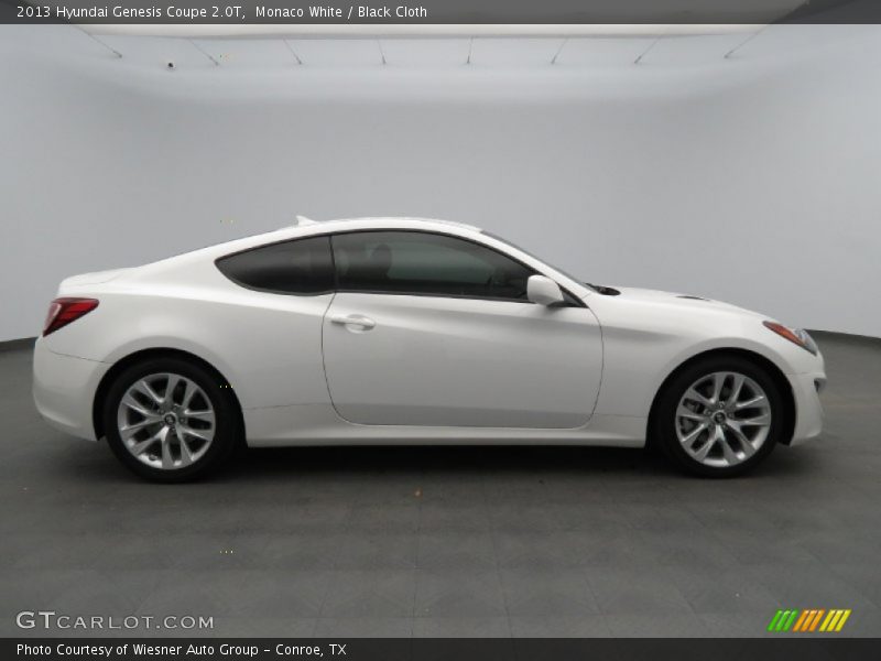 Monaco White / Black Cloth 2013 Hyundai Genesis Coupe 2.0T