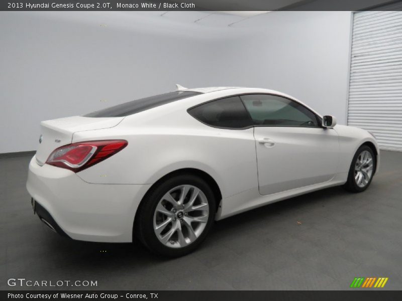 Monaco White / Black Cloth 2013 Hyundai Genesis Coupe 2.0T