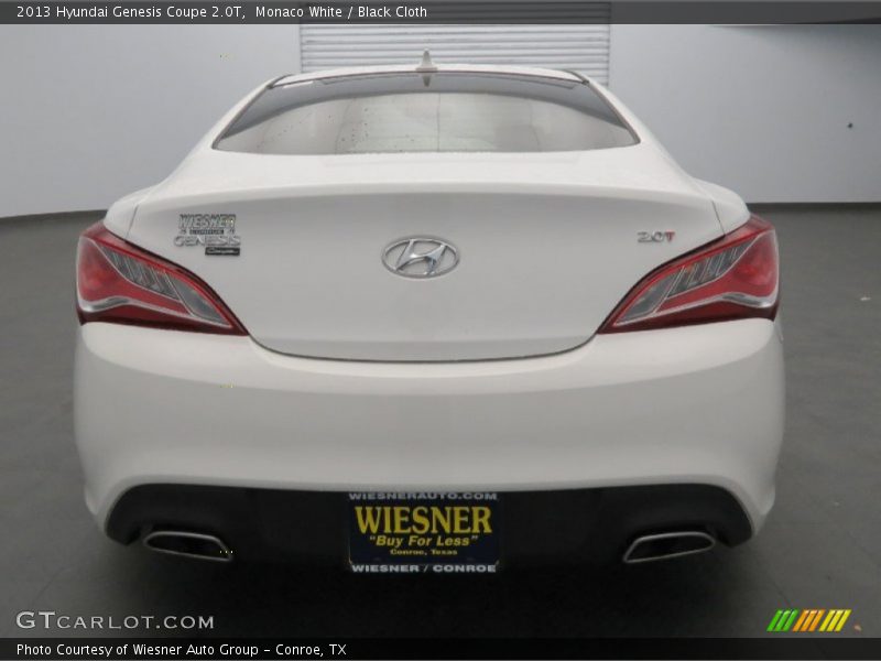 Monaco White / Black Cloth 2013 Hyundai Genesis Coupe 2.0T