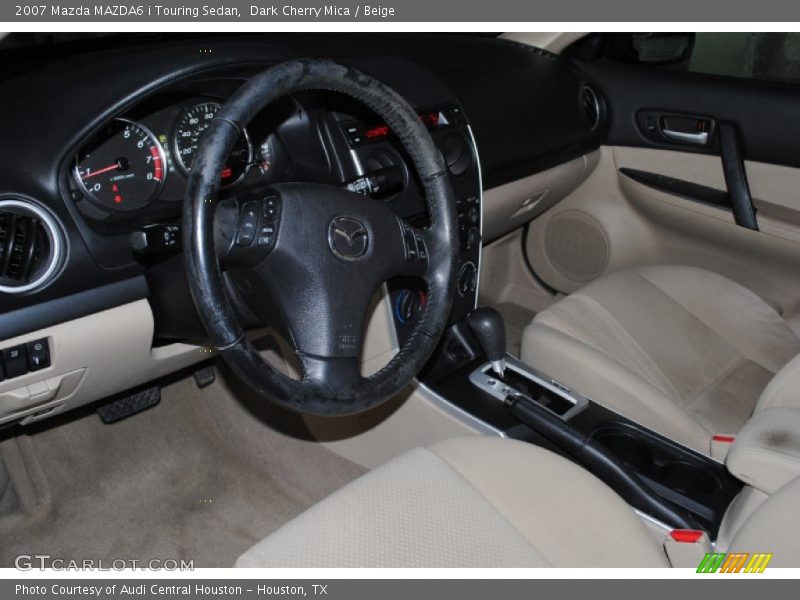 Dark Cherry Mica / Beige 2007 Mazda MAZDA6 i Touring Sedan