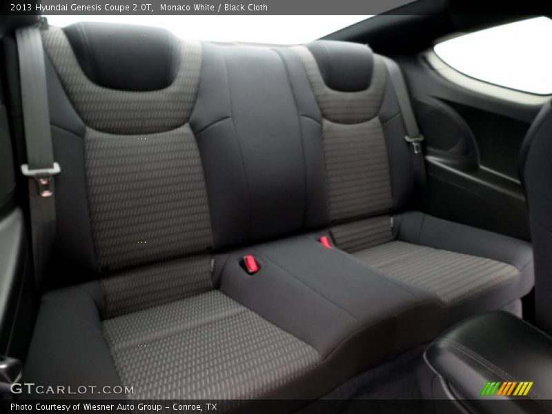 Rear Seat of 2013 Genesis Coupe 2.0T