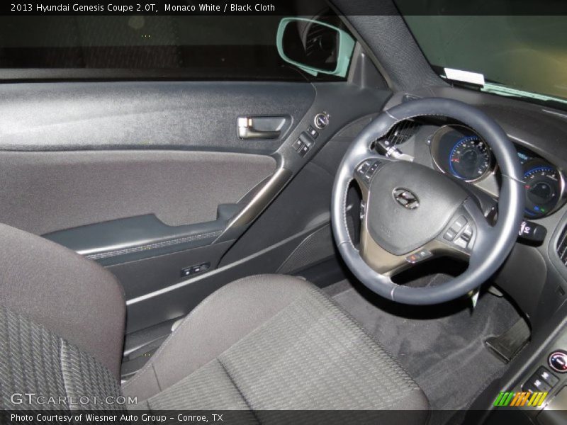 Monaco White / Black Cloth 2013 Hyundai Genesis Coupe 2.0T