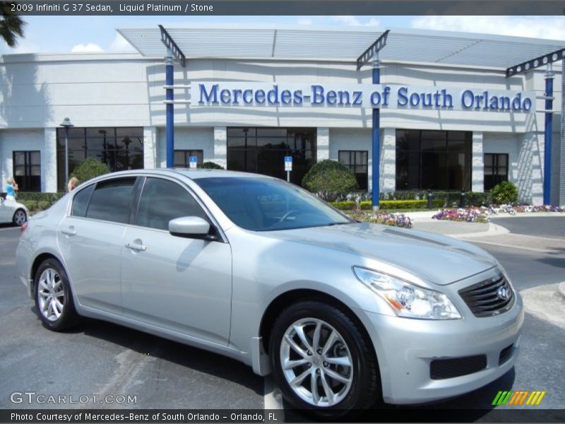 Liquid Platinum / Stone 2009 Infiniti G 37 Sedan