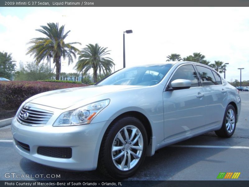 Liquid Platinum / Stone 2009 Infiniti G 37 Sedan