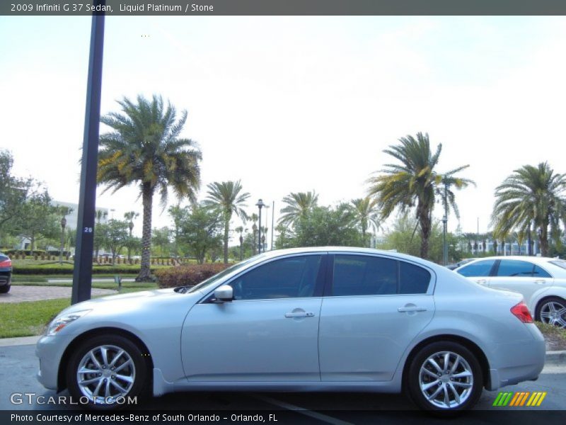 Liquid Platinum / Stone 2009 Infiniti G 37 Sedan