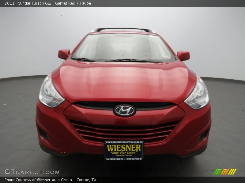 Garnet Red / Taupe 2011 Hyundai Tucson GLS