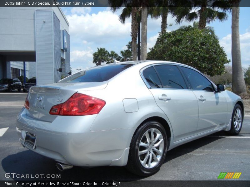 Liquid Platinum / Stone 2009 Infiniti G 37 Sedan
