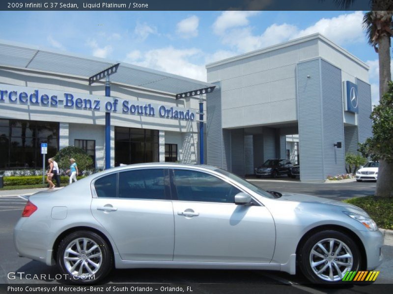Liquid Platinum / Stone 2009 Infiniti G 37 Sedan