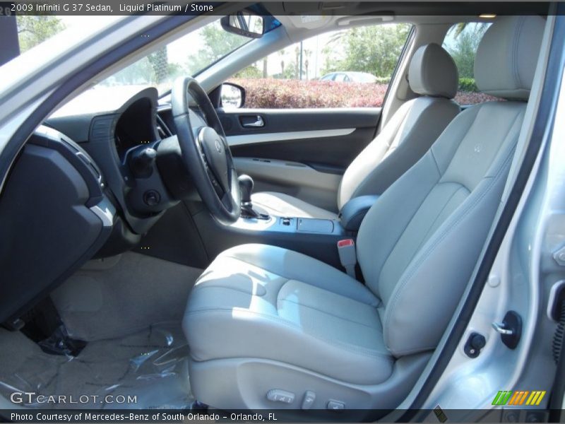 Liquid Platinum / Stone 2009 Infiniti G 37 Sedan