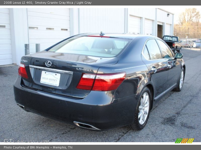 Smokey Granite Gray Mica / Light Gray 2008 Lexus LS 460