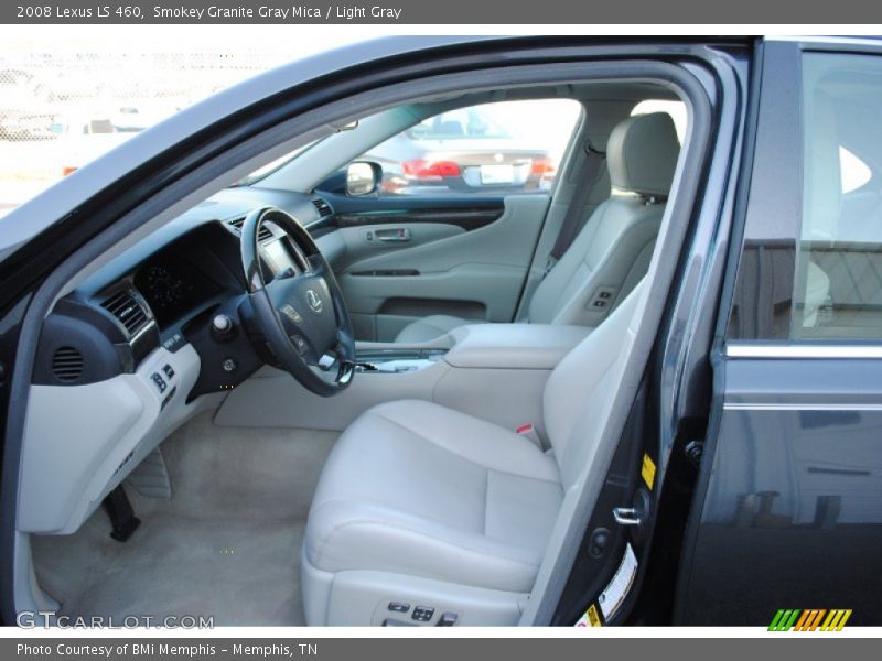 Smokey Granite Gray Mica / Light Gray 2008 Lexus LS 460