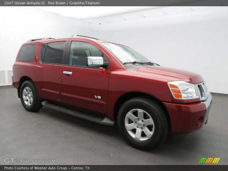 Red Brawn / Graphite/Titanium 2007 Nissan Armada LE