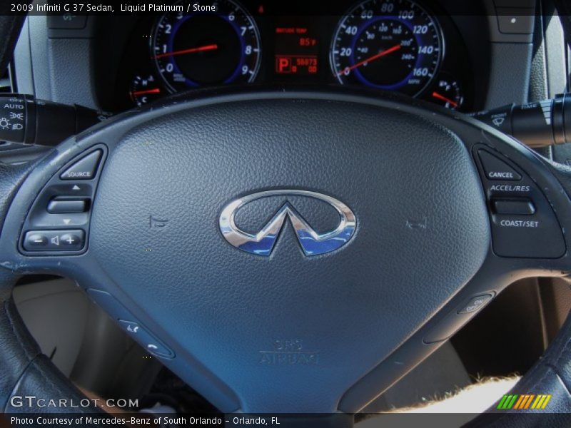 Liquid Platinum / Stone 2009 Infiniti G 37 Sedan