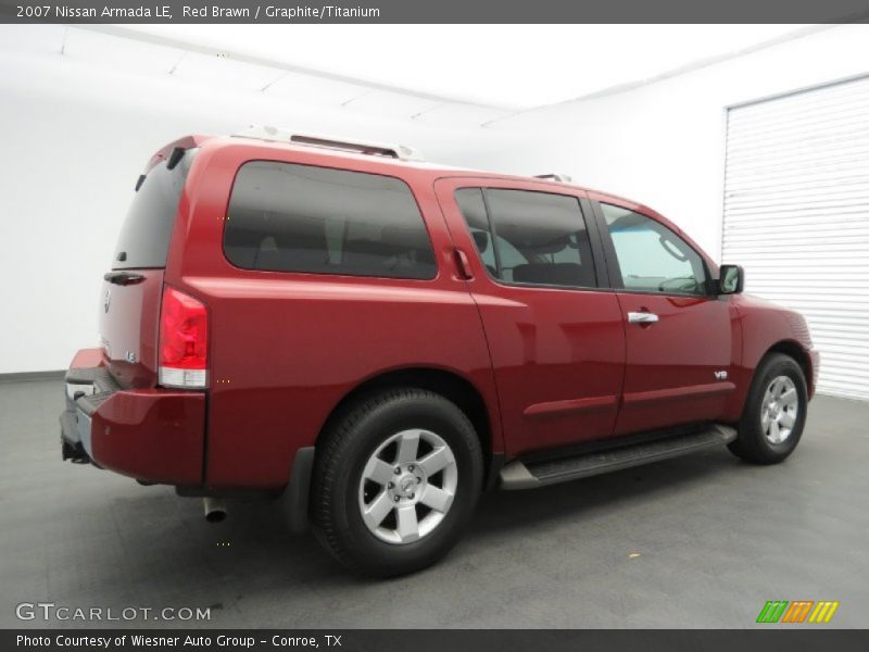 Red Brawn / Graphite/Titanium 2007 Nissan Armada LE