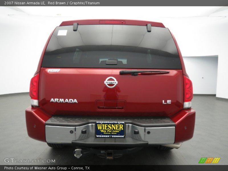 Red Brawn / Graphite/Titanium 2007 Nissan Armada LE