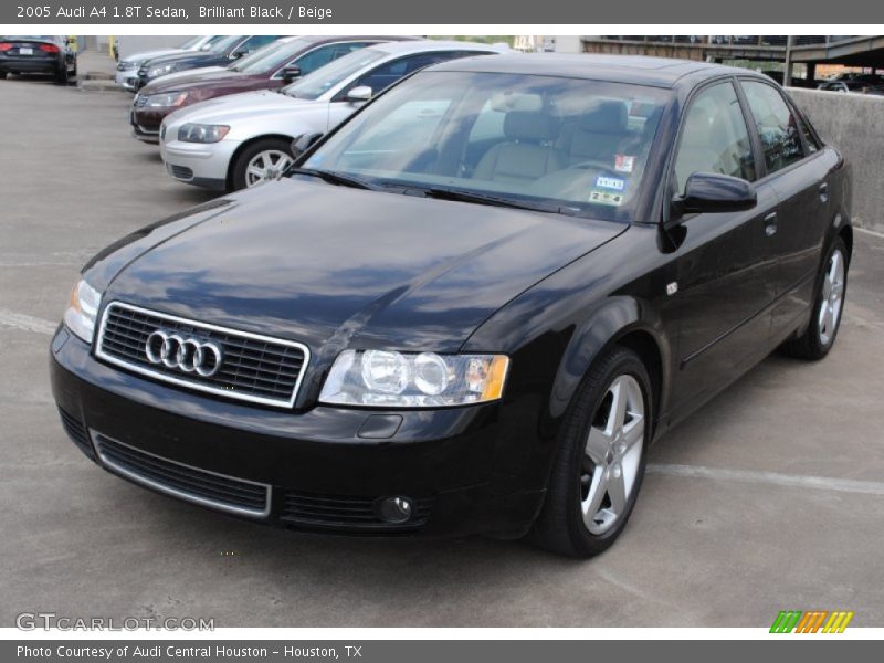 Brilliant Black / Beige 2005 Audi A4 1.8T Sedan