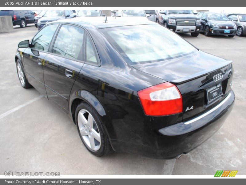 Brilliant Black / Beige 2005 Audi A4 1.8T Sedan