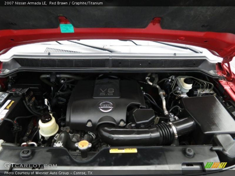 Red Brawn / Graphite/Titanium 2007 Nissan Armada LE