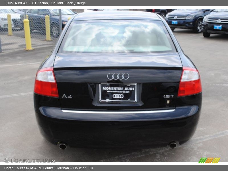 Brilliant Black / Beige 2005 Audi A4 1.8T Sedan