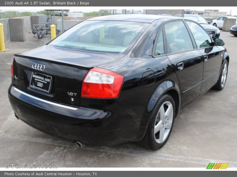 Brilliant Black / Beige 2005 Audi A4 1.8T Sedan
