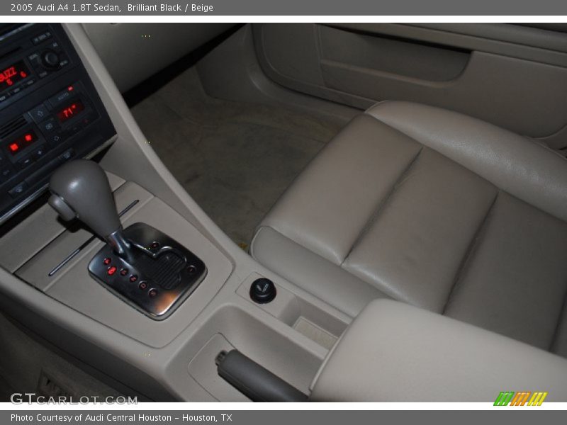 Brilliant Black / Beige 2005 Audi A4 1.8T Sedan