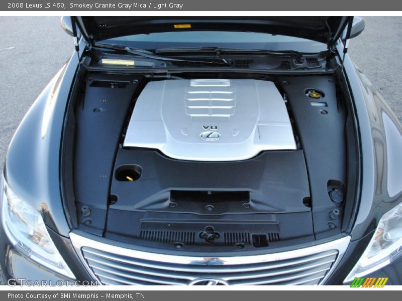 Smokey Granite Gray Mica / Light Gray 2008 Lexus LS 460
