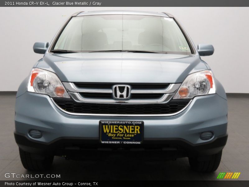 Glacier Blue Metallic / Gray 2011 Honda CR-V EX-L