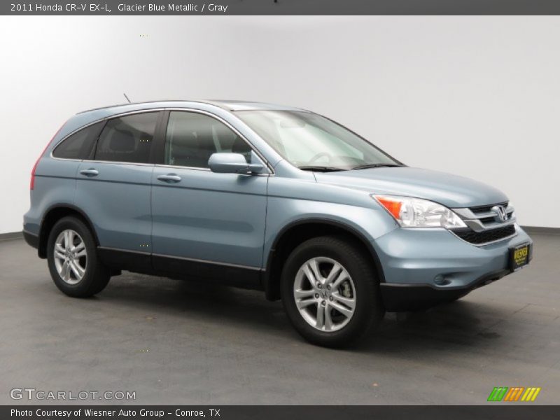 Glacier Blue Metallic / Gray 2011 Honda CR-V EX-L