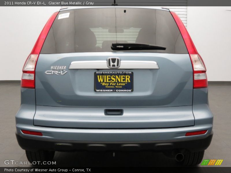 Glacier Blue Metallic / Gray 2011 Honda CR-V EX-L