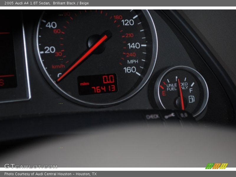 Brilliant Black / Beige 2005 Audi A4 1.8T Sedan
