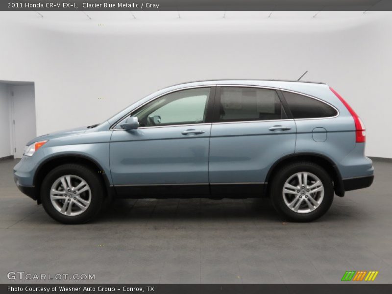 Glacier Blue Metallic / Gray 2011 Honda CR-V EX-L