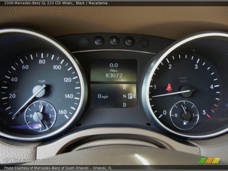 Black / Macadamia 2008 Mercedes-Benz GL 320 CDI 4Matic