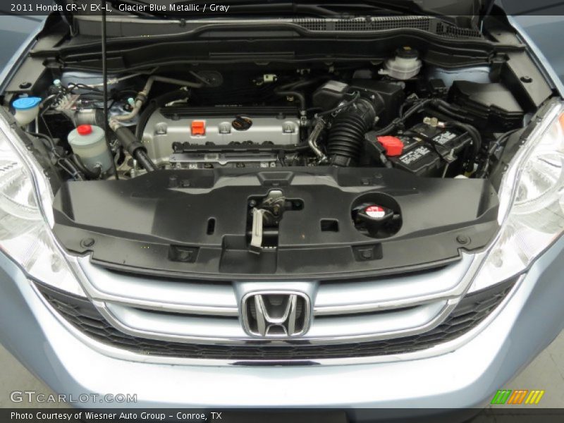 Glacier Blue Metallic / Gray 2011 Honda CR-V EX-L