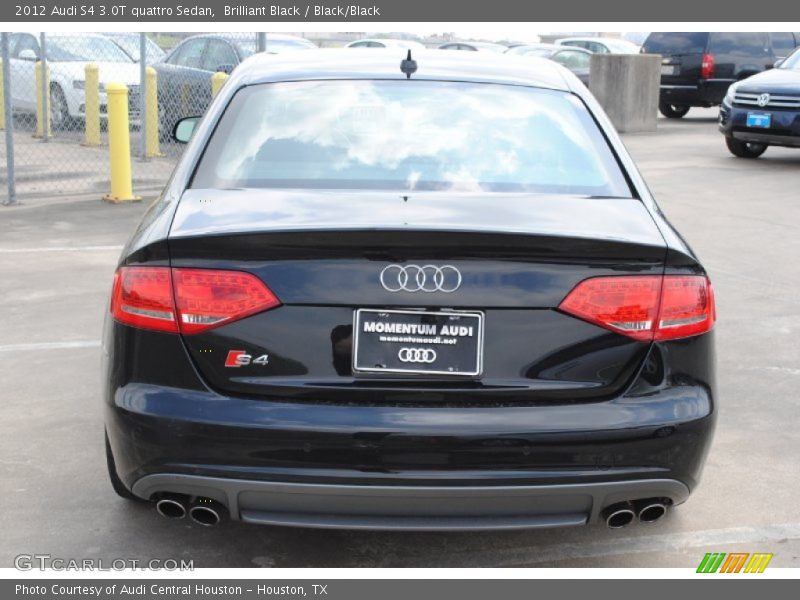 Brilliant Black / Black/Black 2012 Audi S4 3.0T quattro Sedan